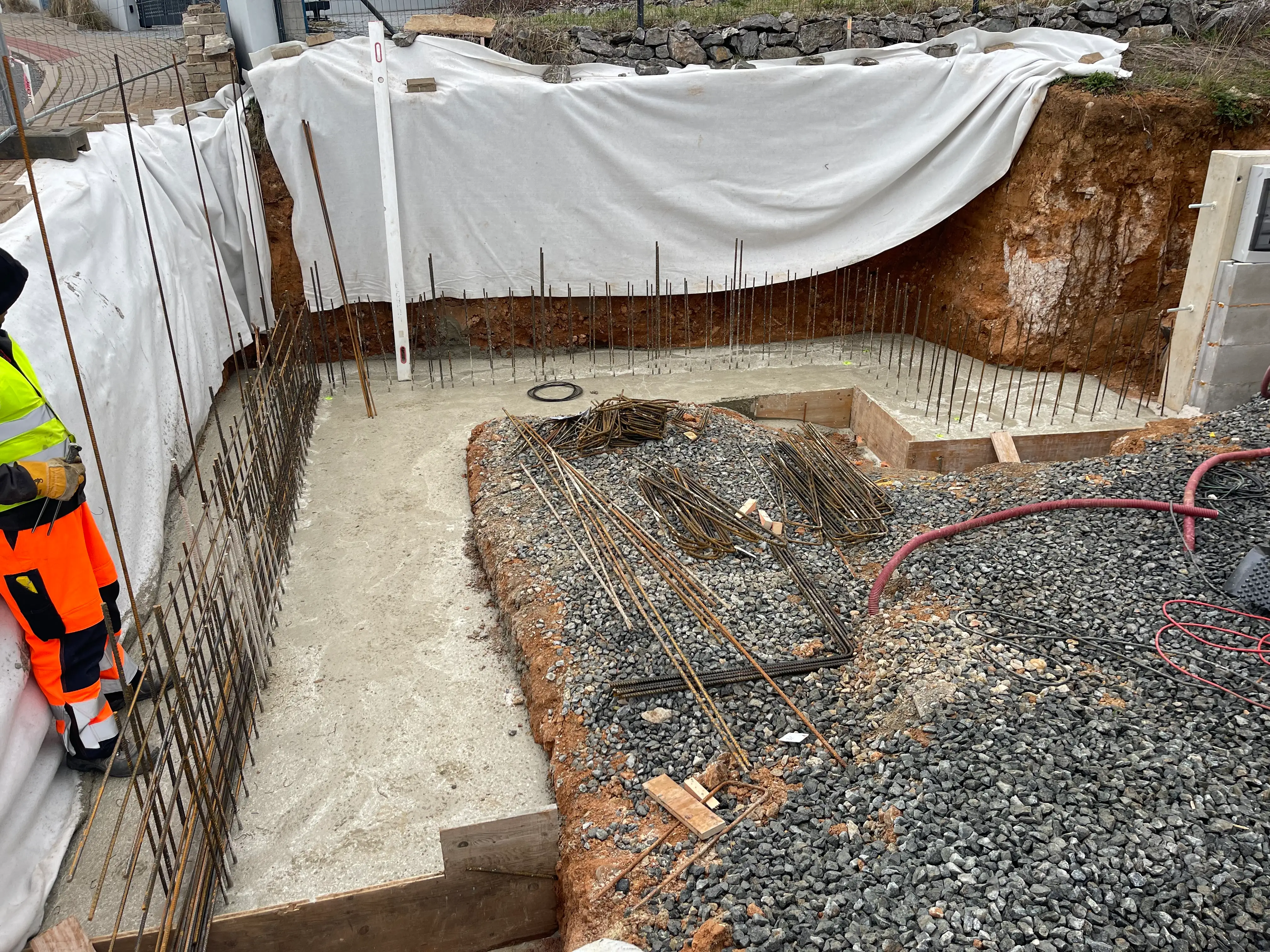 Opěrná stěna Beroun