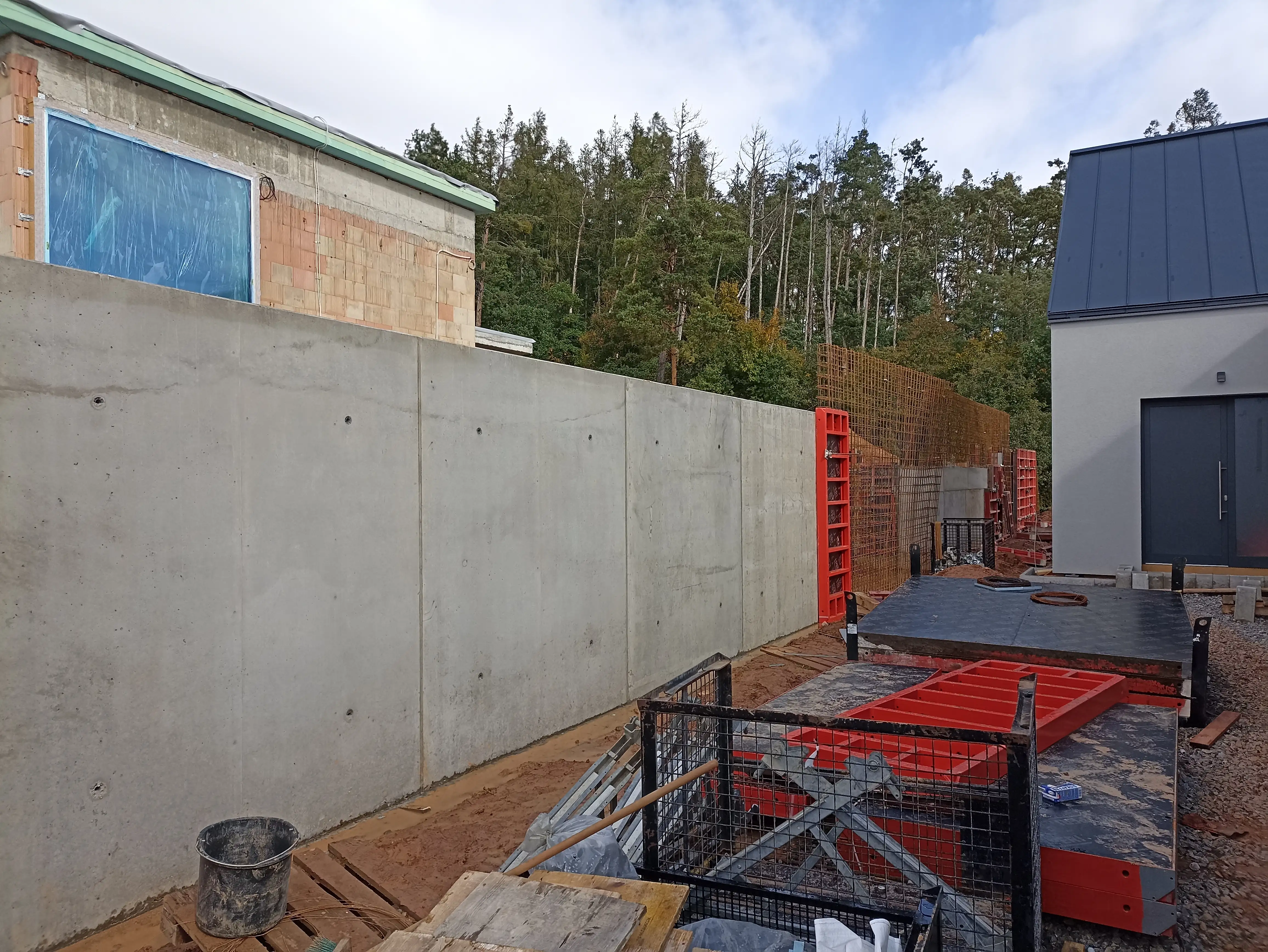 Opěrná stěna Beroun